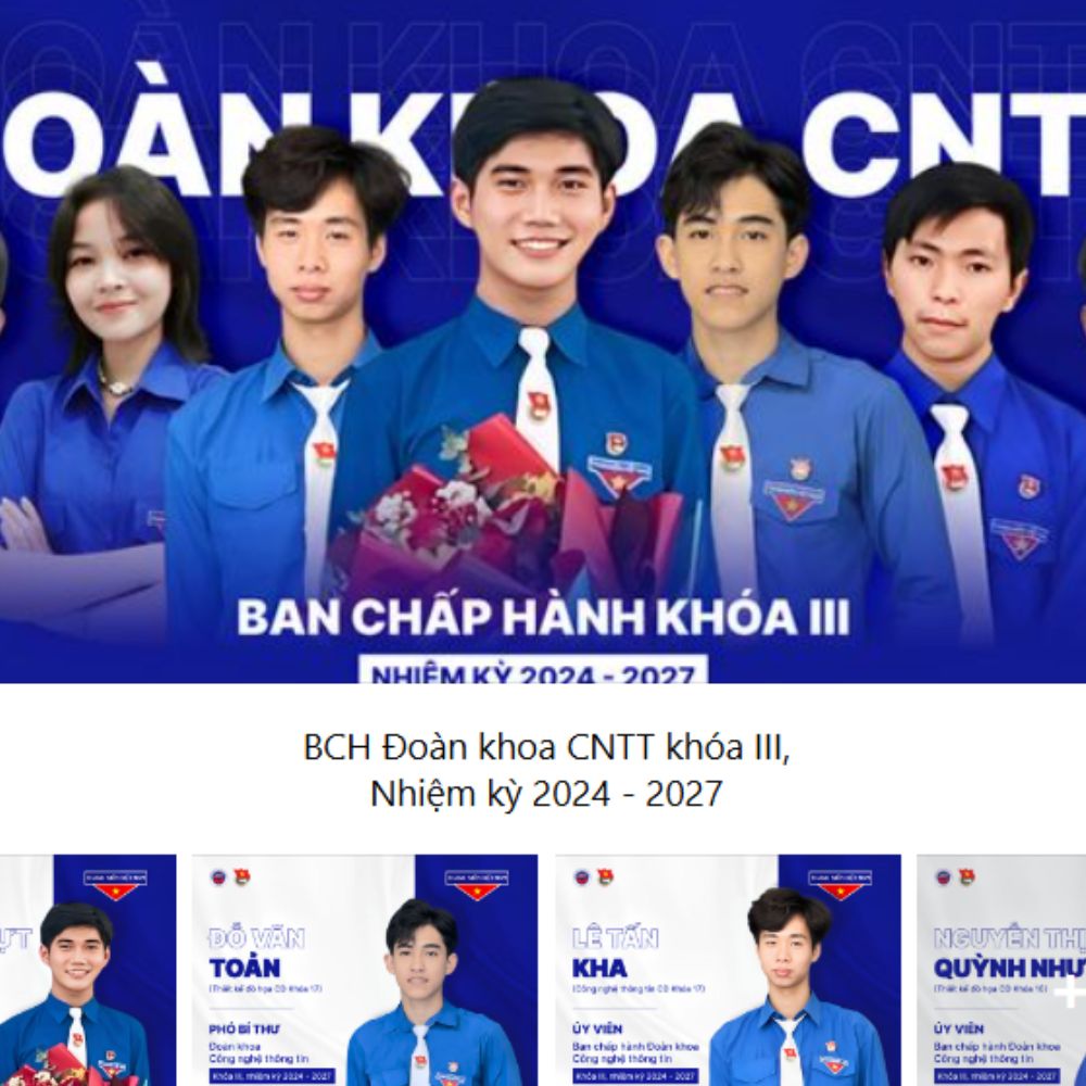 Ban Chấp Hành Đoàn khoa Công Nghệ Thông Tin Khoá III